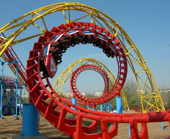 Large roller coaster rides